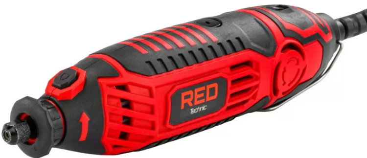 Мінішліфмашина пряма RED TECHNIC RTMST0115, пряма міні шліфувальна машина, компактна пряма шліфувальна машина
