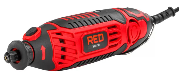 Мінішліфмашина пряма RED TECHNIC RTMST0115, пряма міні шліфувальна машина, компактна пряма шліфувальна машина