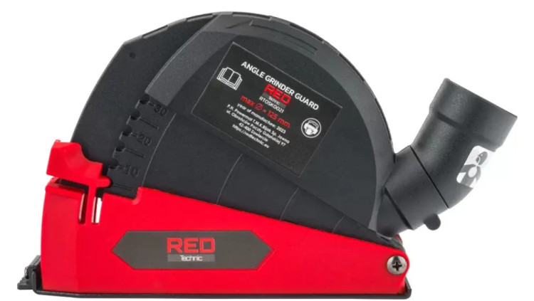 Пилозахисний кожух RED TECHNIC RTOSK0021, захисний кожух болгарки, антипиловий кожух болгарки