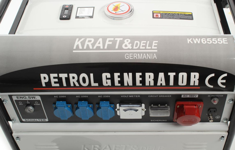 Генератор бензиновий 5.2 кВт Kraft Dele KD108 3 фазы