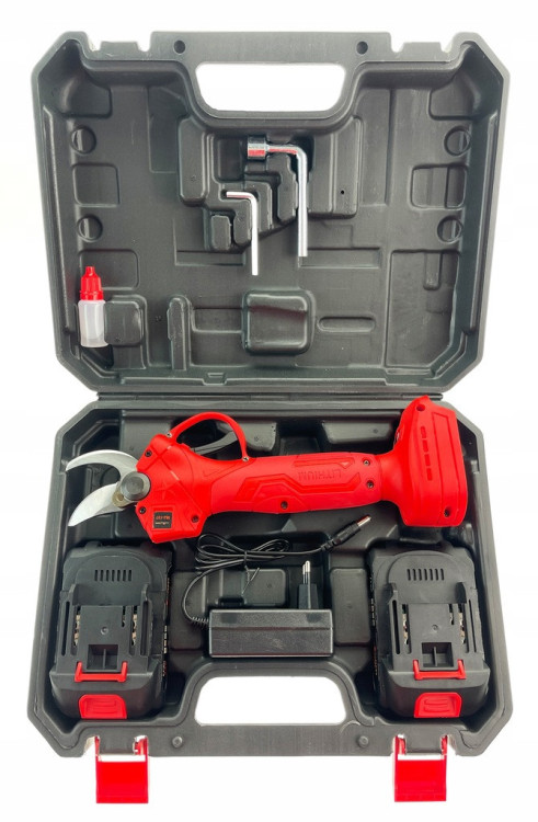 Акумуляторний секатор Midori 24V MJ-137, секатор акумуляторний, бездротовий секатор, Li-Ion секатор