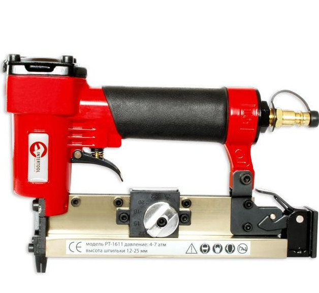 Степлер пневматический под шпильку от 12 до 25 мм INTERTOOL PT-1611
