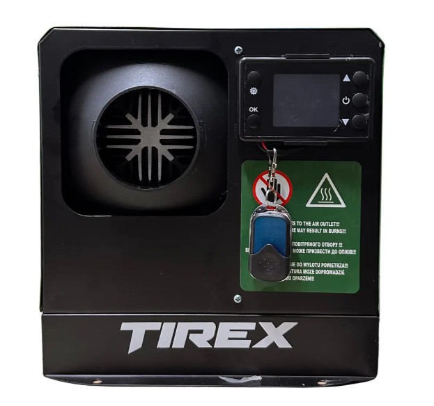 Автономний дизельний нагрівач TIREX TRDH8 8 кВт, 12 В/220 В, електронне керування, підлоговий, для авто, кемпера, гаража та