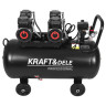 Компресор безоливний Kraft&Dele KD4083, ресивер 100 л, продуктивність 585 л/хв