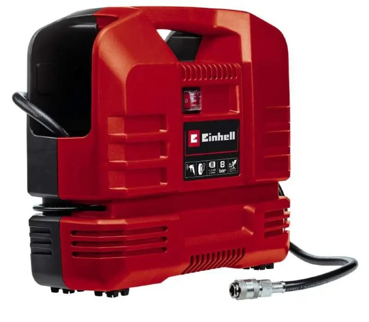 Компресор Einhell TC-AC 190/6/8 OF Set, компресор повітряний, компресор 220В, компресор тихий