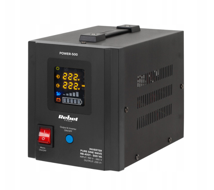 Джерело безперебійного живлення Rebel 500VA, ДБЖ, UPS, блок безперебійного живлення, інвертор живлення