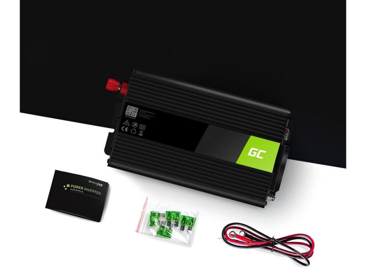 Інвертор Green Cell 12V на 230V, інвертор напруги 12В-230В, портативний інвертор, інвертор 2000 Вт