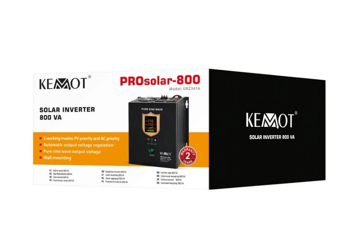 Настінний сонячний інвертор KEMOT PROsolar-800 (URZ3416)