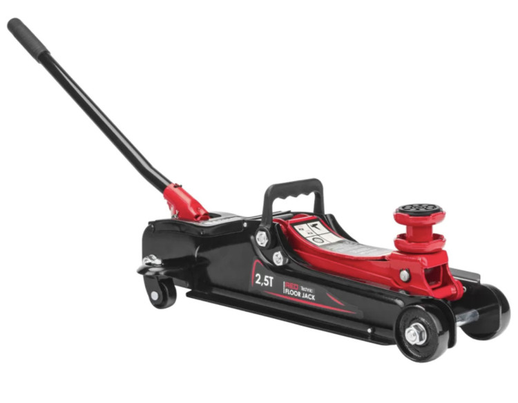 Домкрат підкатний RED TECHNIC RTNPH0030, підкатний домкрат, роликовий домкрат, низькопрофільний домкрат