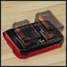 Зарядний пристрій для двох акумуляторів Einhell 18V Power-X-Twincharger 3 A