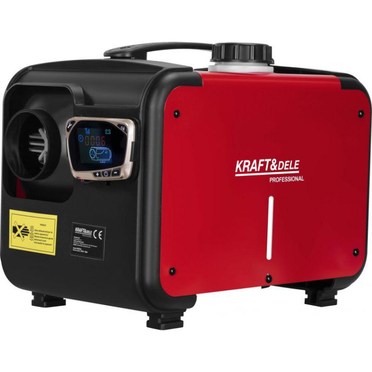 Нагрівач автомобільний дизельний Kraft Dele KD5965 9 кВт, 220 В, металевий корпус, пульт ДК, РК-дисплей, глушник