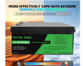 Акумулятор DATOUBOSS 51.2 В 100 А·год LiFePO4, 5120 Вт·год, 48 V, Deep Cycle, 200 A BMS, для інвертора та сонячних систем