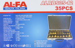 Набір фрез по дереву AL-FA ALRBS35-8, 35 ел, фрези по дереву, комплект фрез, фрези для ручного фрезера