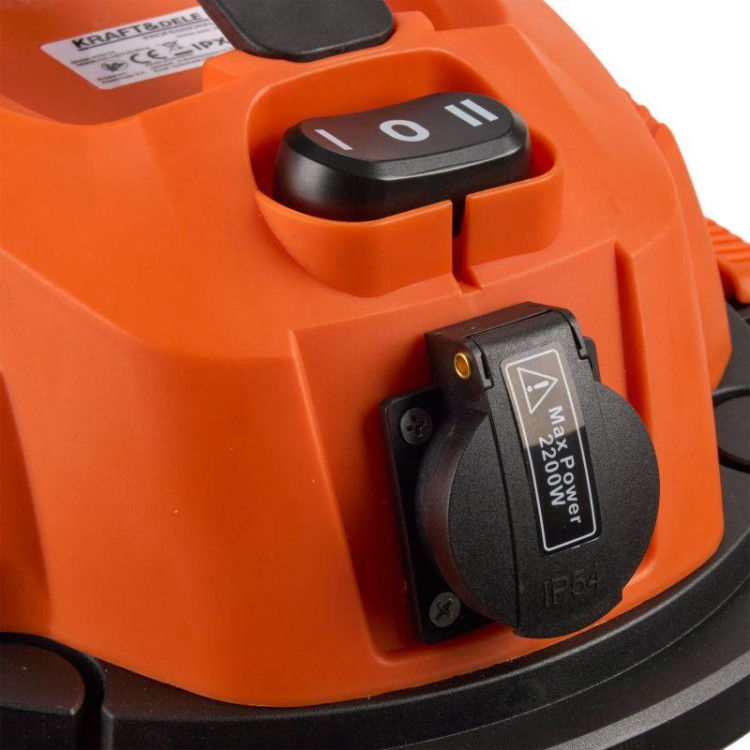 Пилосос Kraft Dele KD5175 30 л, сухе та вологе прибирання, збирання води, HEPA-фільтр, функція видування, очищення фільтра
