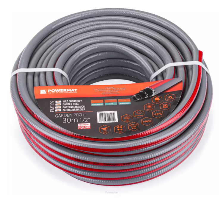 Садовий шланг Powermat GARDEN PRO+ 1/2" 30 м, шланг для поливу, шланг для поливу, садовий шланг 30 м