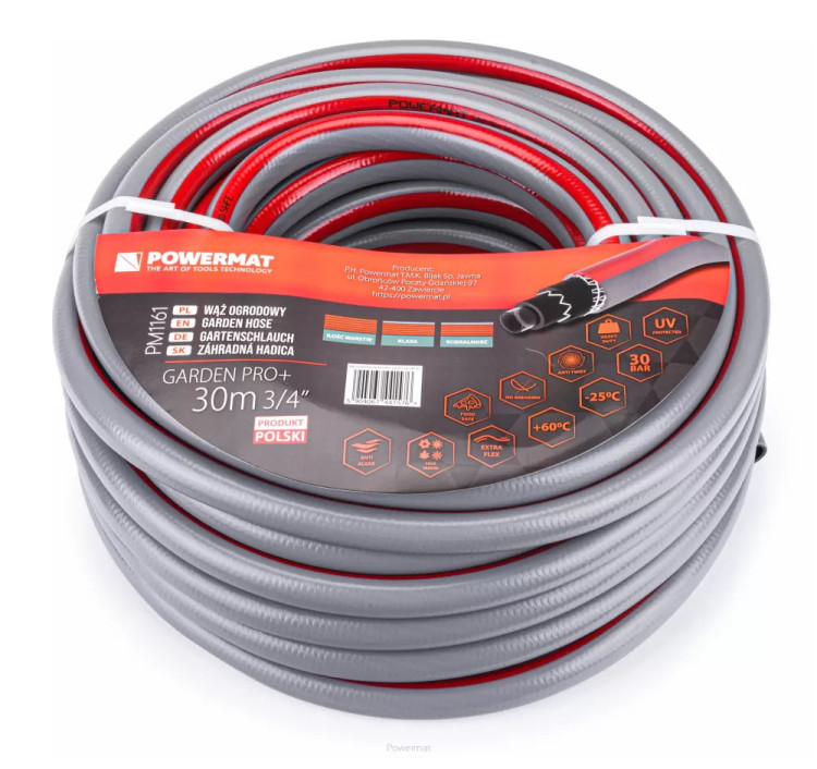 Садовий шланг Powermat GARDEN PRO+ 3/4" 30 м, шланг для поливу, шланг для поливу, садовий шланг 30 м