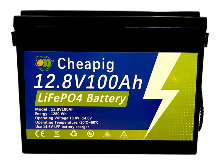 Акумулятор Cheapig LiFePO4 12 V 100 Ah 1280Wh