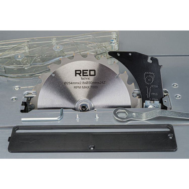 Пила циркулярна RED TECHNIC RTPSD0081, циркулярка ручна, дискова пилка, електропилка циркулярна