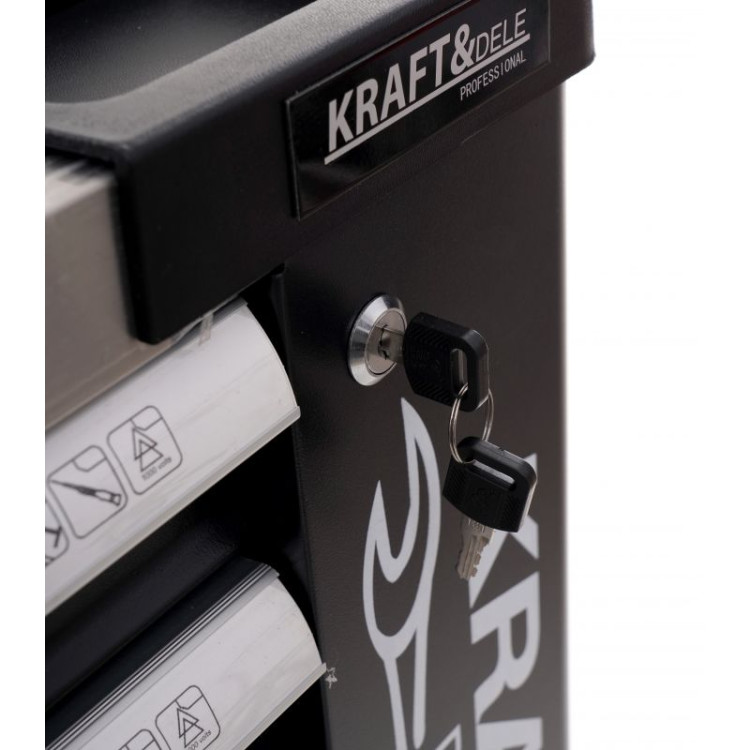 Шафа для інструменту підкатна Kraft Dele KD1070, підкатна шафа, інструментальна шафа, мобільна шафа