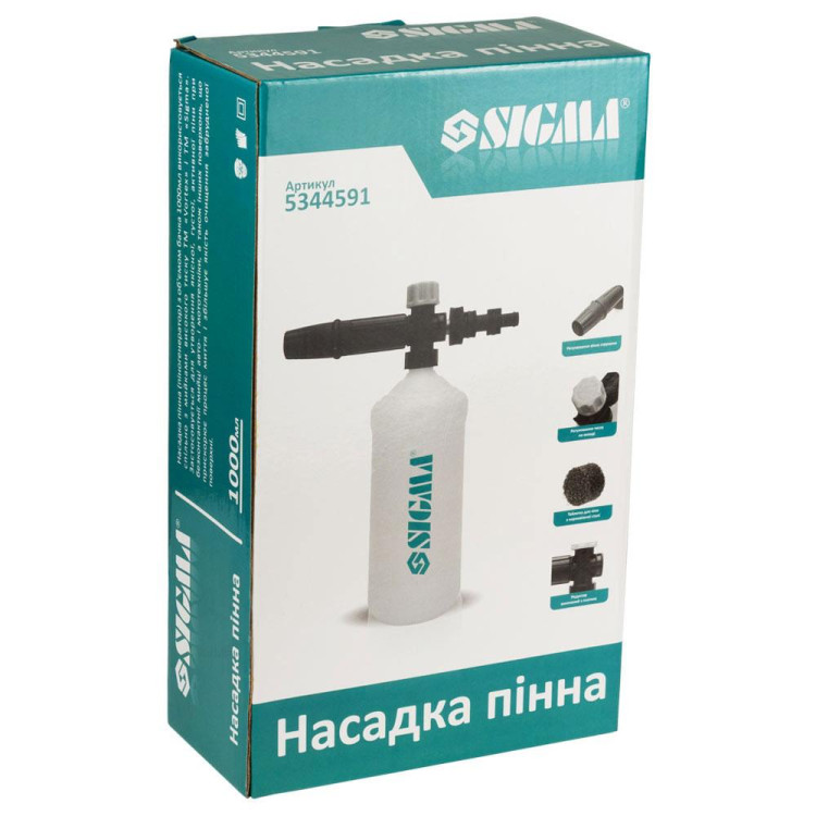 Пінна насадка (піногенератор пластиковий) 1 л SIGMA (5344591)