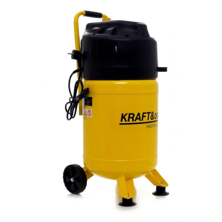Компресор безмасляний 30 л Kraft Dele KD1417, компресор 30 л, компресор повітряний, компресор тихий