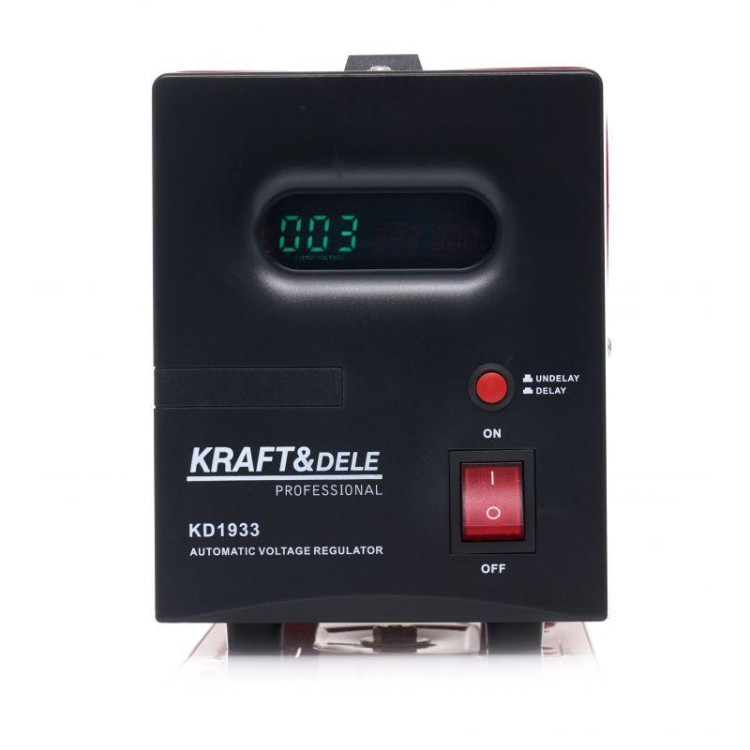 Стабілізатор напруги Kraft Dele KD1933, автоматичний стабілізатор напруги, електронний стабілізатор