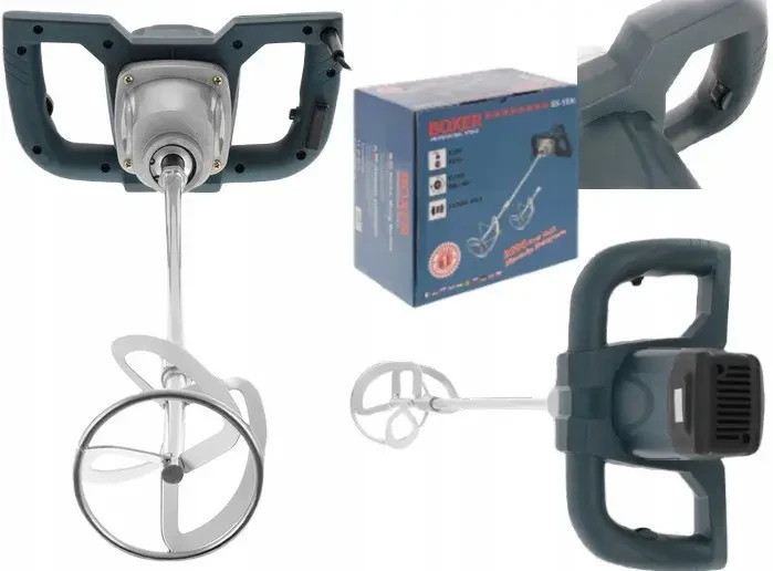 Будівельний електричний міксер Boxer BX-1500, міксер для бетону, міксер для штукатурки, мішалка для розчинів