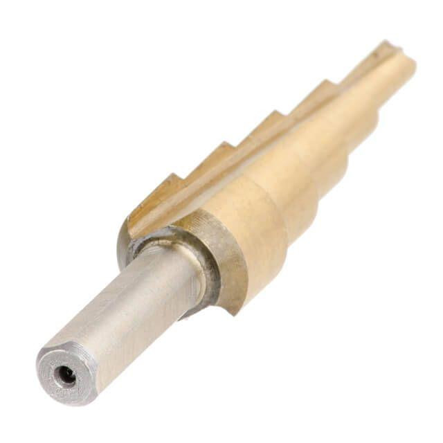 Ступінчасте свердло INTERTOOL SD-5812, Свердло по металу, Універсальний конусний свердло від 4 до 12 мм