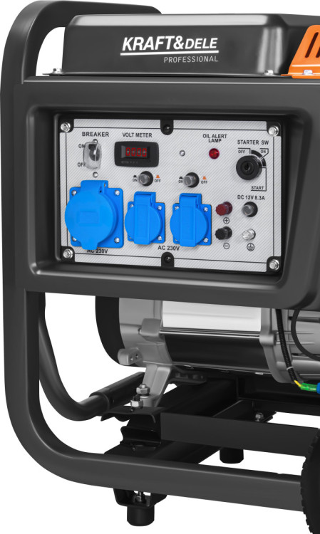 Генератор дизельний Kraft Dele KD3249 9 кВт, 230 В, 1 фаза, електростарт, AVR, мідна обмотка