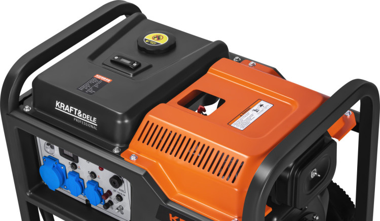 Генератор дизельний Kraft Dele KD3249 9 кВт, 230 В, 1 фаза, електростарт, AVR, мідна обмотка