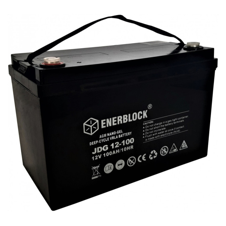 Аккумулятор ENERBLOCK AGM-GEL HYBRID JDG12-100