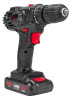 Дриль-шуруповерт акумуляторний RED TECHNIC RTWA0033, бездротовий дриль-шуруповерт, Li-Ion дриль-шуруповерт