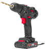 Дриль-шуруповерт акумуляторний RED TECHNIC RTWA0033, бездротовий дриль-шуруповерт, Li-Ion дриль-шуруповерт