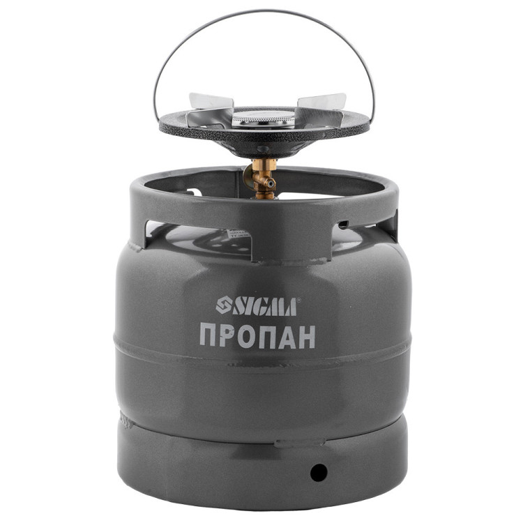Комплект газовий кемпінг SIGMA 2903261 15 л, пальник 2200 Вт, витрата газу 145 г/год, для кемпінгу та дачі