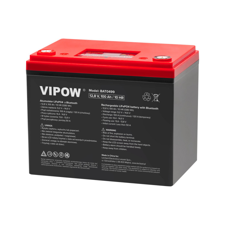 Акумулятор LiFePO4 100Ah Bluetooth, літій-залізо-фосфатний акумулятор, акумулятор 12v lifepo4
