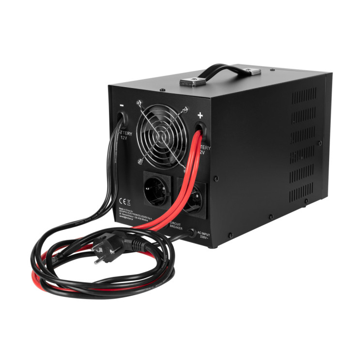 Джерело безперебійного живлення Rebel POWER-1500-LFP4 RB-4029 1050 Вт / 1500 VA, 12/230 В, чиста синусоїда, заряд 40 А