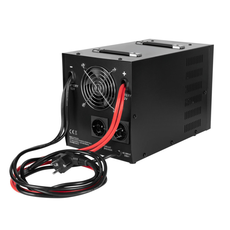 Джерело безперебійного живлення Rebel POWER-2200-LFP4 RB-4031 1600 Вт / 2200 VA, 12/230 В, чиста синусоїда, заряд 40 А