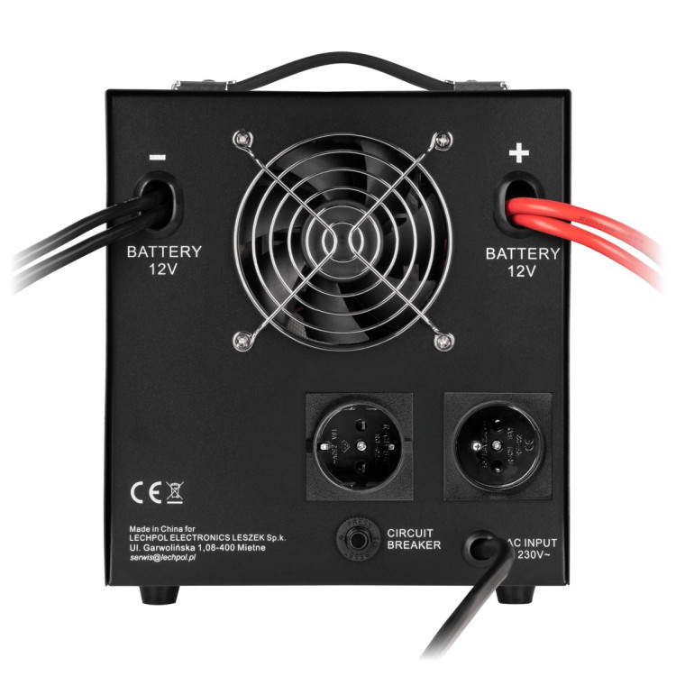 Джерело безперебійного живлення Rebel POWER-2200-LFP4 RB-4031 1600 Вт / 2200 VA, 12/230 В, чиста синусоїда, заряд 40 А