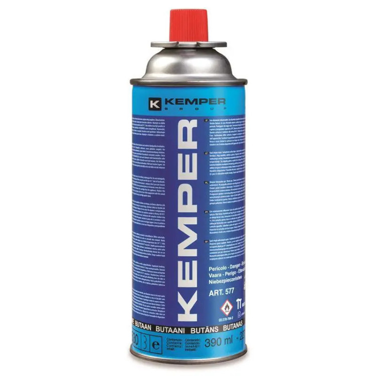 Газовий туристичний балон для пальників, плит KEMPER MR545 220г, газовий балон, газовий туристичний балон