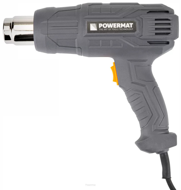Технічний фен Powermat PM-OP-2000MN, будівельний фен, фен для зняття фарби, фен для термоусадки, промисловий фен 2000 Вт