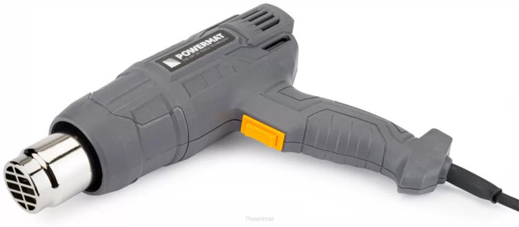 Технічний фен Powermat PM-OP-2000MN, будівельний фен, фен для зняття фарби, фен для термоусадки, промисловий фен 2000 Вт