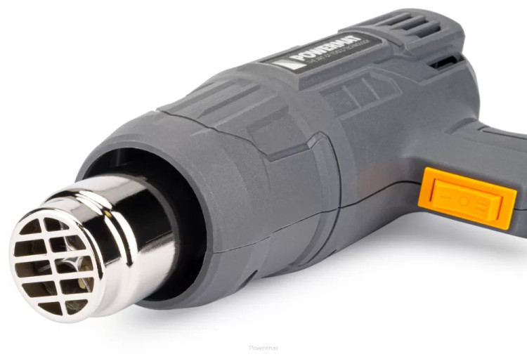 Технічний фен Powermat PM-OP-2000MN, будівельний фен, фен для зняття фарби, фен для термоусадки, промисловий фен 2000 Вт