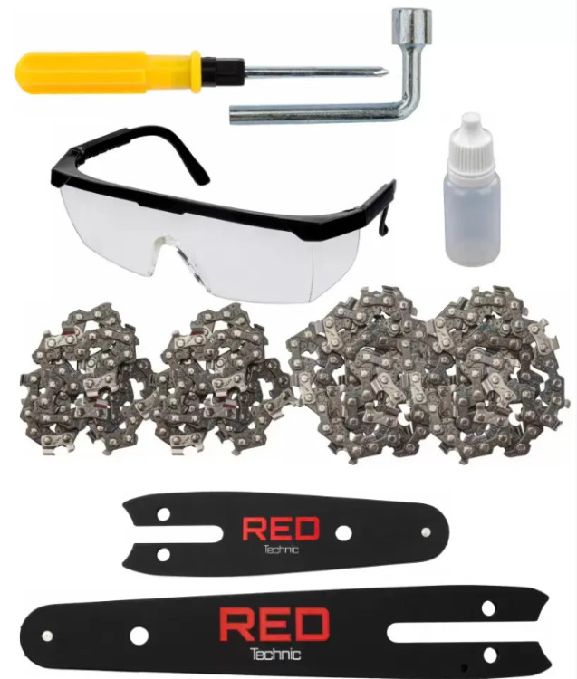 Мініпил акумуляторний RED TECHNIC RTMPA0064, бездротова міні пила, портативна міні пила