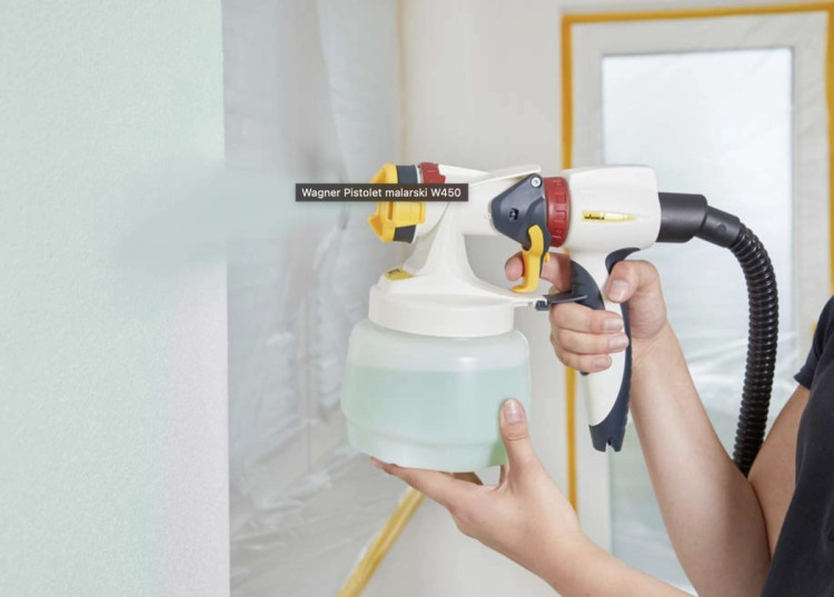 Краскопульт Wagner W450 Wall Sprayer, пульверизатор фарби, фарборозпилювач, електричний фарборозпилювач