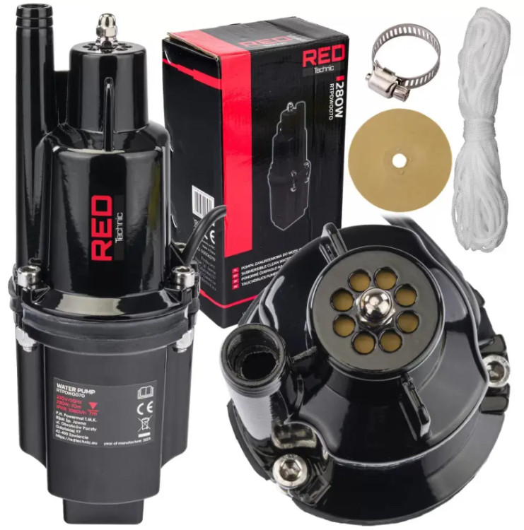 Насос вібраційний RED TECHNIC RTPDW0070, насос вібраційний, поверхневий насос, насос для води