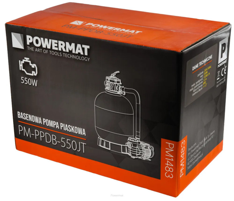 Пісочний насос для басейну Powermat PM-PPDB-550JT
