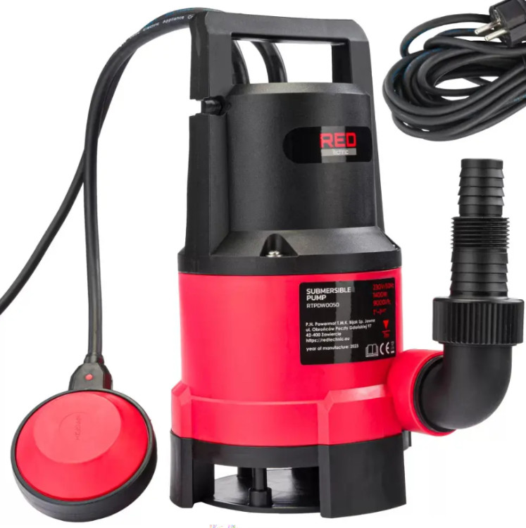 Заглибний насос RED TECHNIC RTPDW0050, занурювальний насос, дренажний насос, фекальний насос