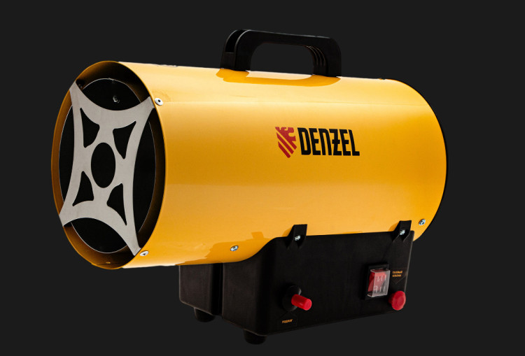 Теплова пушка газова DENZEL GHG-10, 10 кВт, 300 м3/рік, пропан-бутан, газовий калорифер 10 кВт