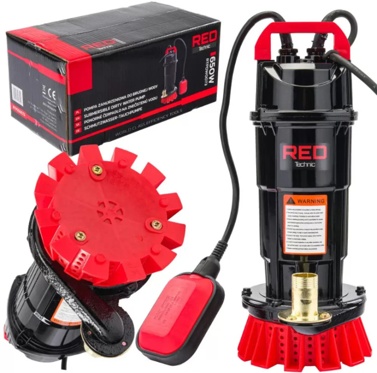 Насос занурювальний RED TECHNIC RTPDW0073, занурювальний насос, дренажний насос, фекальний насос RED TECHNIC