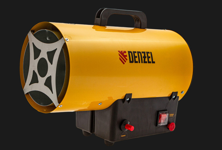 Теплова пушка газова DENZEL GHG-15, 15 кВт 500 м3/рік, пропан-бутан, газовий калорифер, газовий обігрівач